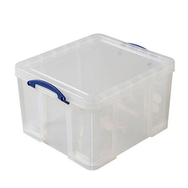 Aufbewahrungsbox mit Deckel PP transparent 42 ltr | 500 mm x 440 mm H 310 mm Produktbild