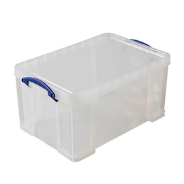 Aufbewahrungsbox mit Deckel PP transparent 48 ltr | 600 mm x 400 mm H 310 mm Produktbild