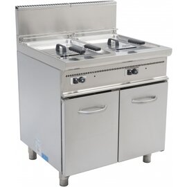 Gas-Fritteuse E7/FLG2V13 | 2 Becken 3 Körbe 26 ltr 22,4 kW (Gas) Produktbild