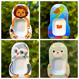 Kinderteller Bambini | 4er Set | 215 mm x 135 mm H 40 mm Produktbild