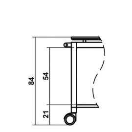 Servierwagen eichenbraun  | 2 Borde 1050 x 550 mm Produktbild 1 S