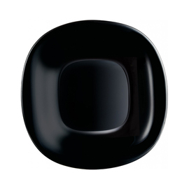 Teller flach CARINE Hartglas schwarz quadratisch Ø 196 mm Produktbild