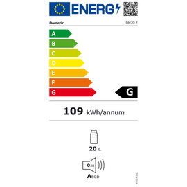 Schubladen-Minibar DM20F schwarz 20 ltr | thermoelektrisch Produktbild 1 S