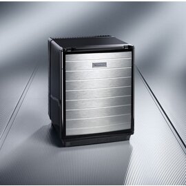 Minibar miniCool DS 400 schwarz Alu-Dekor 35 ltr | Absorberkühlung | Türanschlag rechts Produktbild