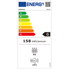 Weinkühlschrank DESIGN-LINE E91FG Glastür Produktbild 2 S