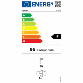 Minibar HiPro Alpha N30S schwarz | thermoelektrisch | Türanschlag rechts Produktbild 2 S