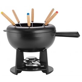 Fondue-Set Gusseisen schwarz | 1750 ml Produktbild