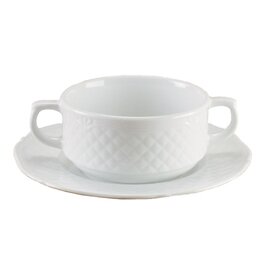 Untertasse für Suppentasse, "Aphrodite Uni Weiss", Maße: Ø 170 mm, Höhe: 21 mm, Gewicht: 235 g Produktbild