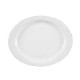 Platte ARCADIA Porzellan weiß oval | 330 mm  x 270 mm Produktbild