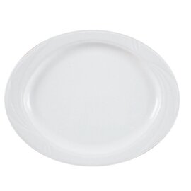 Platte ARCADIA Porzellan weiß oval | 370 mm  x 310 mm Produktbild