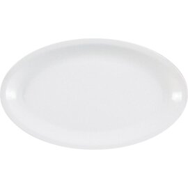 Platte MILANO Porzellan weiß oval | 270 mm  x 170 mm Produktbild