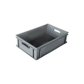 Stapelbehälter COMFORT LINE H 170 mm HDPE grau glatter Boden geschlossen Produktbild