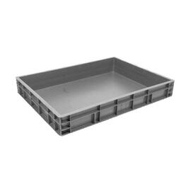 Stapelbehälter COMFORT LINE H 120 mm grau glatter Boden geschlossen Produktbild