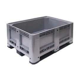 Palettenbox 430 ltr HDPE grau Anzahl Kufen 3 Ausführung geschlossen Produktbild