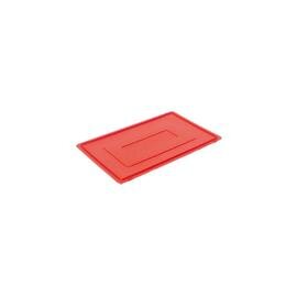 PB-ED Deckel, HDPE, rot, 600 x 400 mm, lose, ohne Scharnier, Gewicht 900 g Produktbild