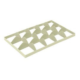 Euronorm Facheinteilung 3 x 5 Fächer unten -  Ø 106 mm beige Produktbild
