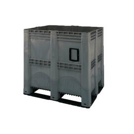 Supervolumenbox 1400 ltr PE schwarz Anzahl Kufen 3 Ausführung geschlossen Produktbild