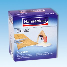 Wundpflaster Hansaplast® Elastic Kunststoff hautfarben  L 5000 mm  B 60 mm Produktbild