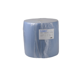 Industriepapierrolle FUNNY Zellstoff 3-lagig blau Produktbild