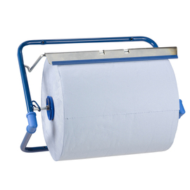 Putztuchrollenhalter Metall Wandhalter blau 405 mm x 375 mm H 265 mm | passend für Rollen bis 400 mm Produktbild