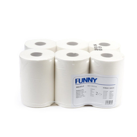 Handtuchrolle FUNNY Zellstoff hochweiß Produktbild