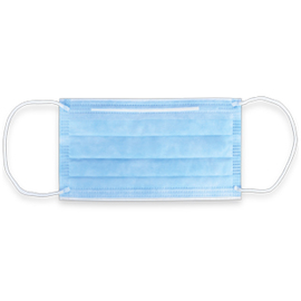Mundschutz | Nasenschutz Einweg PP blau dreilagig | 40 x 25 Stück Produktbild