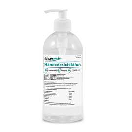 Händedesinfektion flüssig | 15 x 500 ml Pumpflasche Produktbild