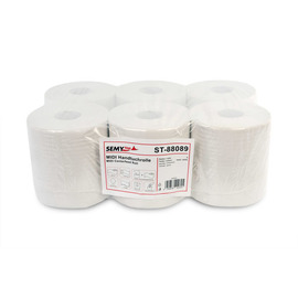 Handtuchrolle SEMYTOP MIDI Recyclingpapier 2-lagig weißlich Produktbild