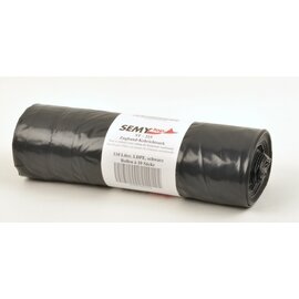 Zugband Kehrichtsäcke Typ 100 schwarz  L 1000 mm  B 700 mm | 12 x 10 Sück Produktbild