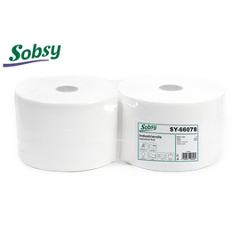 Industriepapierrolle SOPSY Recyclingpapier 2-lagig weiß Produktbild