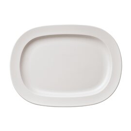 Platte OMNIA Porzellan weiß oval  Ø 350 mm Produktbild