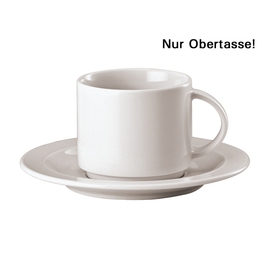 Kaffeetasse OMNIA mit Henkel 180 ml Porzellan weiß Produktbild