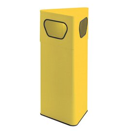 Papierkorb 50 ltr Metall gelb 2 Einwurföffnungen feuerfest  L 410 mm  B 360 mm  H 875 mm Produktbild