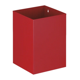 Papierkorb 21 ltr rot quadratisch H 352 mm Produktbild