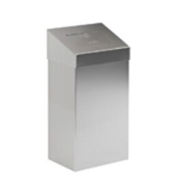 Abfallbehälter 18 ltr Edelstahl Pushdeckel matt  L 277 mm  B 170 mm  H 500 mm Produktbild
