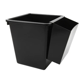 Papierkorb 21 ltr Kunststoff schwarz quadratisch | 280 mm x 280 mm H 310 mm Produktbild 1 S