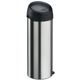 Abfallbehälter 40 ltr Metall Edelstahl-Optik Touchdeckel Ø 320 mm  H 730 mm Produktbild