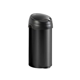 Abfallbehälter 60 ltr Metall schwarz Touchdeckel Ø 360 mm  H 780 mm Produktbild