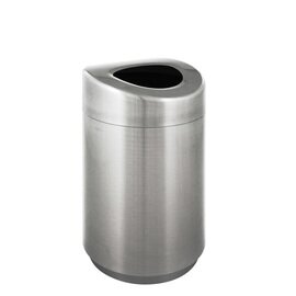 Abfallbehälter 120 ltr Edelstahl Einwurföffnung oben matt Ø 508 mm  H 850 mm Produktbild