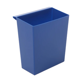 Blauer PP-Einsatzbehälter für rechteckigen konischen Papierkorb, 21 + 27 ltr Produktbild