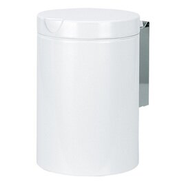 Sonderposten | Wand-Abfalleimer 3 ltr weiß Touchdeckel Ø 170 mm  H 250 mm Produktbild