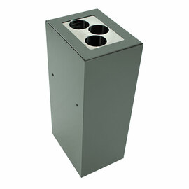 Abfallbehälter | Abfalltrenner VB 191239 Stahl grau modular L 263 mm B 335 mm H 700 mm Produktbild 3 S