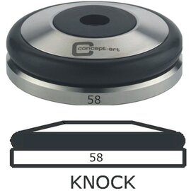 Tamper-Unterteil Knock Kunststoff Edelstahl Silikon  Ø 49 mm Produktbild