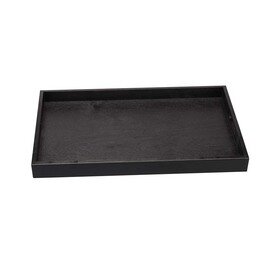 Tablett hoch Holz dunkel | rechteckig 550 mm  x 330 mm Produktbild