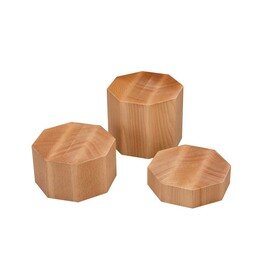 Präsentationsblock Holz | 1 Ablagefläche | 175 mm  x 175 mm  H 50 mm Produktbild