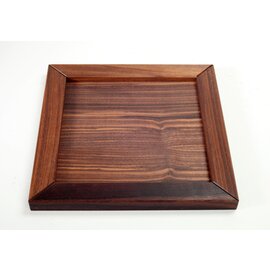 Holztablett Holz geölt | quadratisch 260 mm  x 260 mm Produktbild