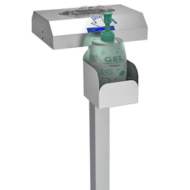 Desinfektionsmittelspender Standmodell 290 mm x 100 mm H 1270 mm Produktbild 1 S