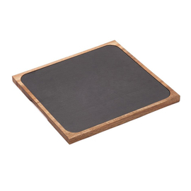 Serviertablett Schiefer Akazienholz | 320 mm x 320 mm H 15 mm Produktbild