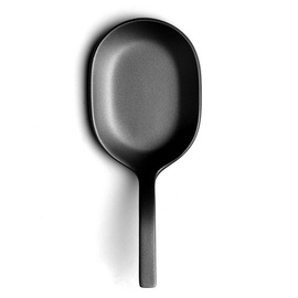 Probierlöffel | Fingerfoodlöffel oval | Edelstahl | schwarz  | 101 mm Produktbild