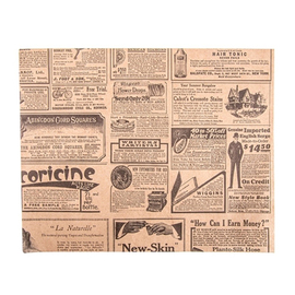 Snackpapier | 250 mm x 200 mm | Zeitungsmotiv beige Produktbild